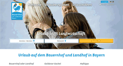 Desktop Screenshot of bauernhof-urlaub.com